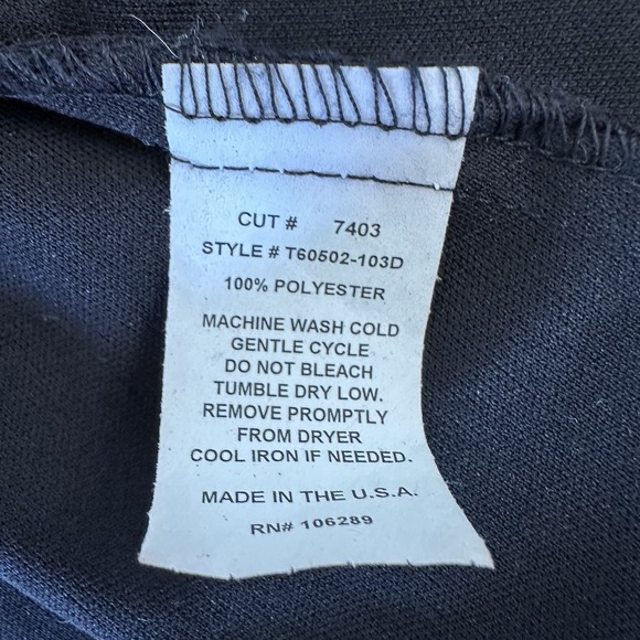 Vtg Y2K Polka Dot Midi Dress Size L Trixxi Black White Hi Lo hem Fairy - Picture 9 of 9